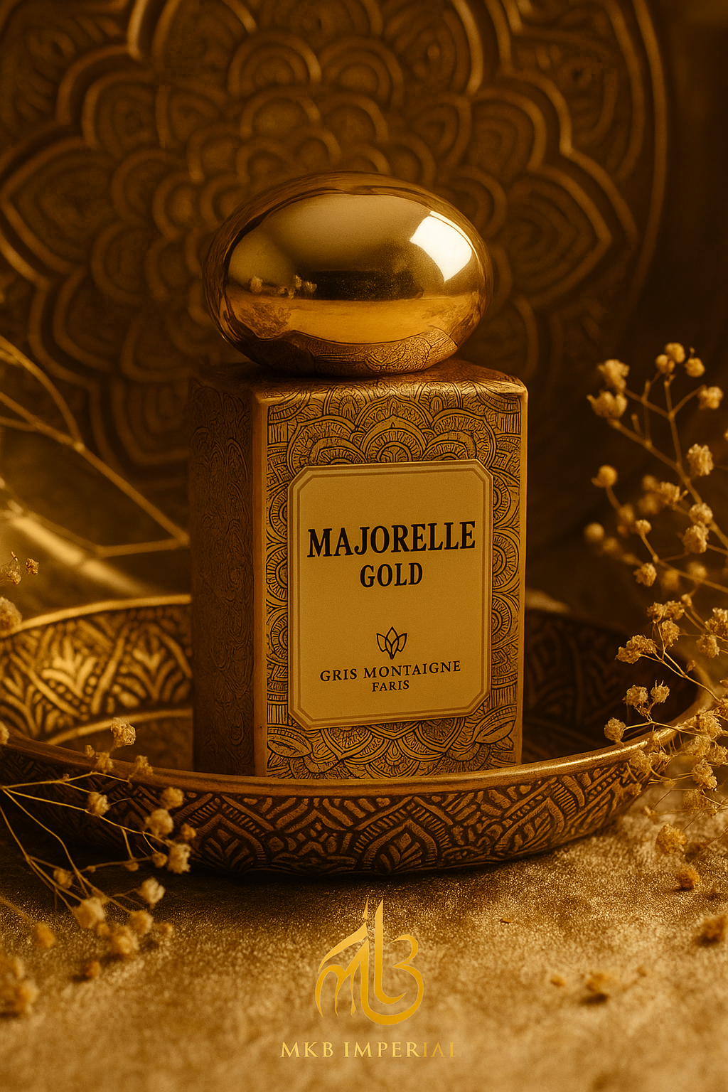 Majorelle Gold – Extrait de Parfum 75 ml – Gris Montaigne MKB IMPERIAL / NOUVEAUTÉ