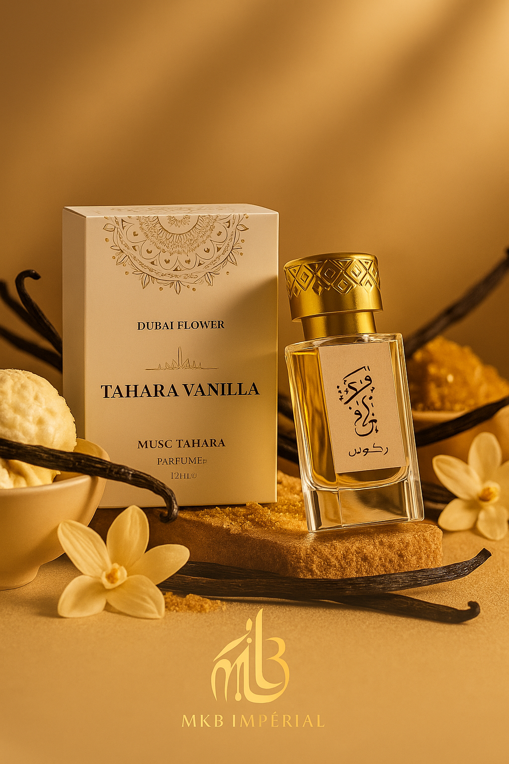 Musc Tahara Vanilla – 12 ml – Dubaï Flower MKB IMPERIAL / NOUVEAUTÉ
