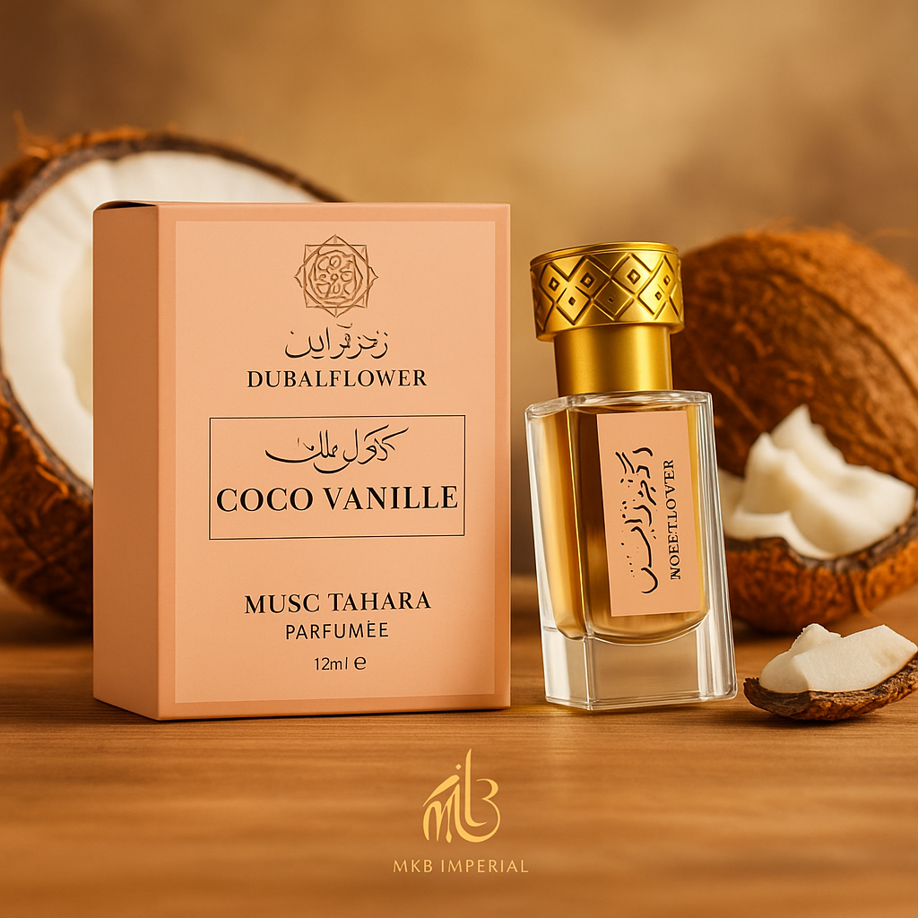 Musc Tahara Coco Vanille – 12 ml – Dubaï Flower MKB IMPERIAL / NOUVEAUTÉ